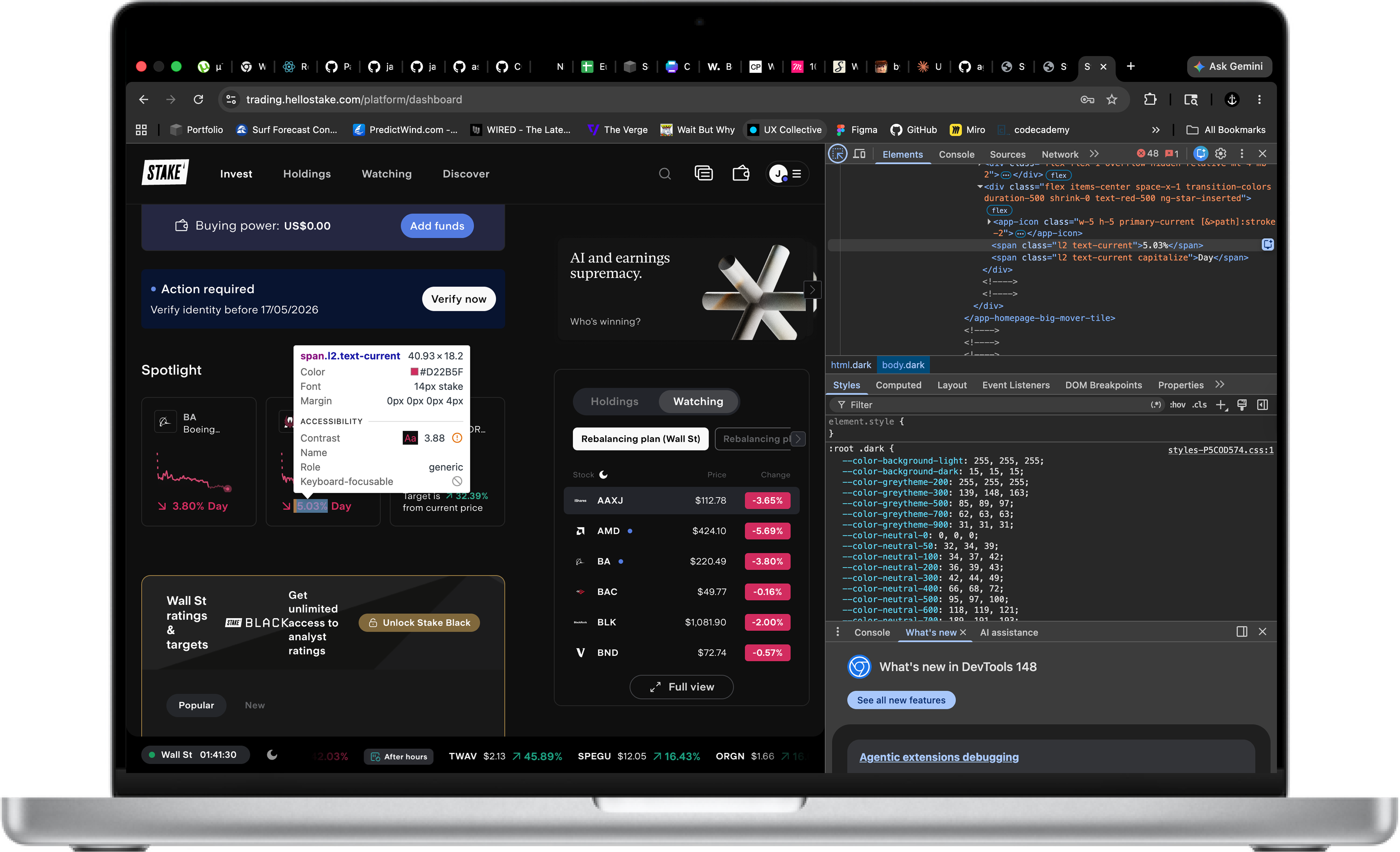 Stake design tool